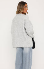 Lavinia Knit Sweater Grey Marle