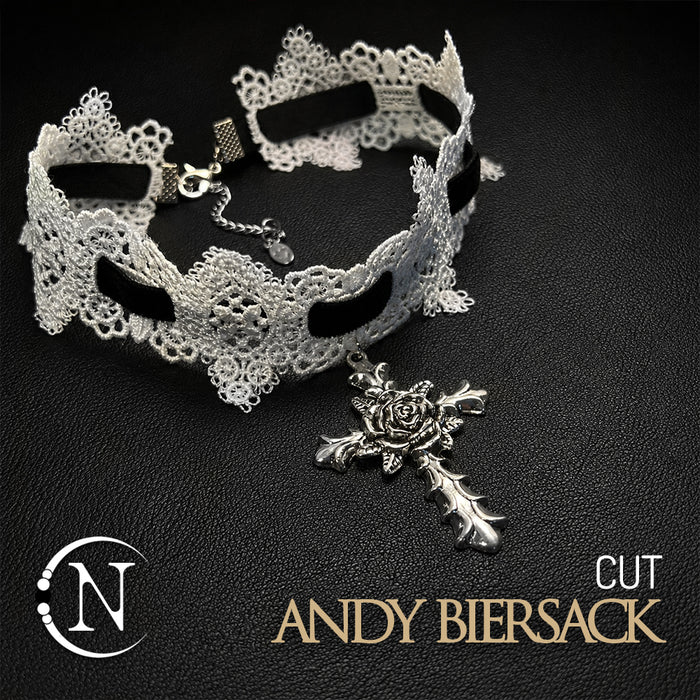 White Lace Choker ~ Cut by Andy Biersack & Lilith Czar ~ Limited Edition