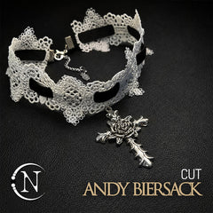 White Lace Choker ~ Cut by Andy Biersack & Lilith Czar ~ Limited Edition