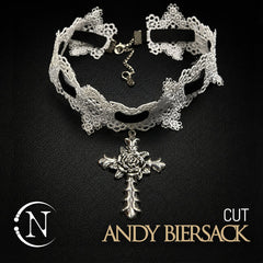 White Lace Choker ~ Cut by Andy Biersack & Lilith Czar ~ Limited Edition