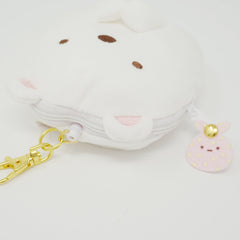 2016 Shirokuma Plush Pass Case with Reel - Sumikkogurashi