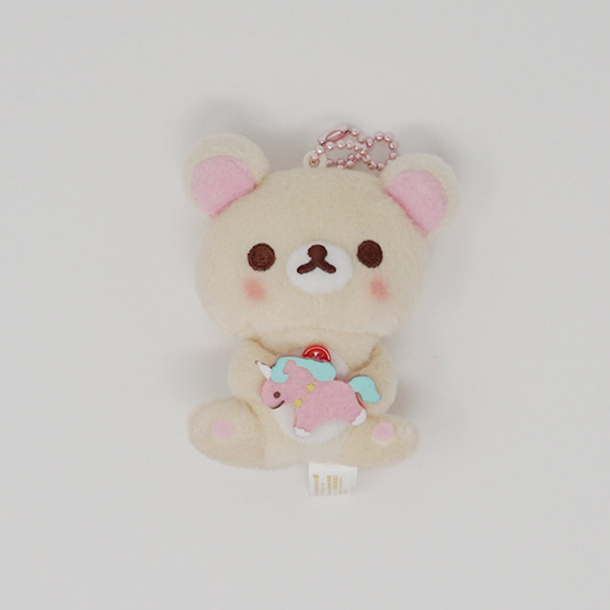 2017 Blushing Korilakkuma with Unicorn Prize Plush Keychain - Rilakkuma Bunny