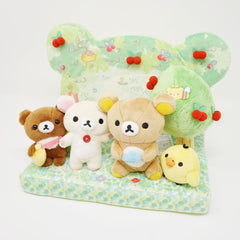 2016 Rilakkuma, Korilakkuma, Kiiroitori and Chairoikoguma Plush Set - Korilakkuma's New Friend Theme - Rilakkuma Net Shop Limited