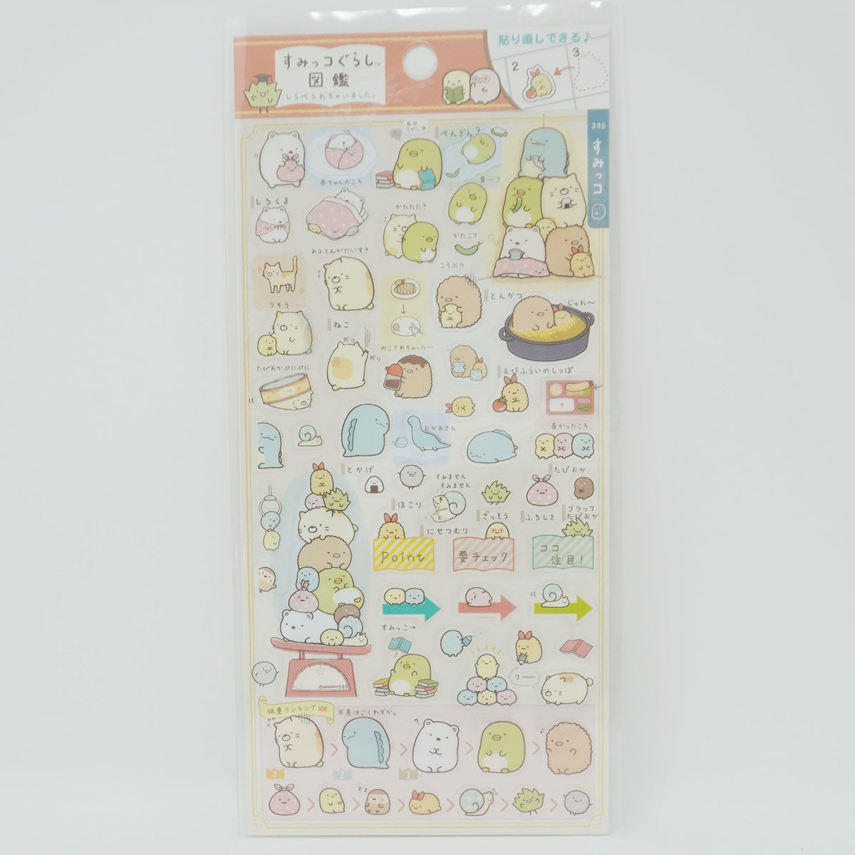 2016 Sumikkogurashi Calendar Planner Stickers - Studying Sumikko - San-X