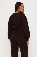 Kassandra Knit Cardigan Chocolate