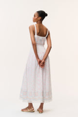 Cerys Embroidered Cotton Maxi Dress