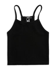 Aqua Girls' Seamless Crop Tank Top