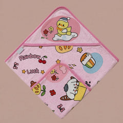 Baby Pink Printed Towel