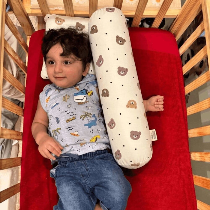 Bear Print Cuddle Bloster Pillow
