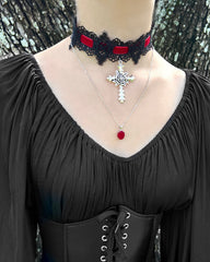 Black Lace Choker ~ Cut by Andy Biersack & Lilith Czar ~ Limited Edition