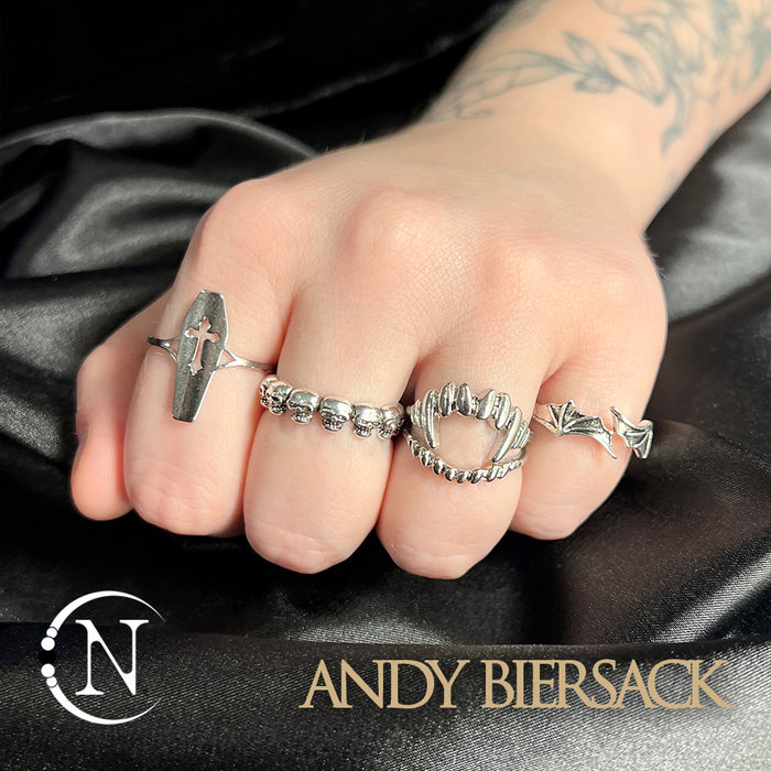 Bundle ~ 4 Piece Ring Stack by Andy Biersack