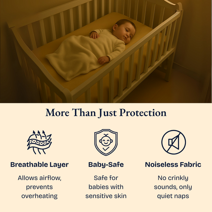 Camel Waterproof Crib Mattress Protector Sheet