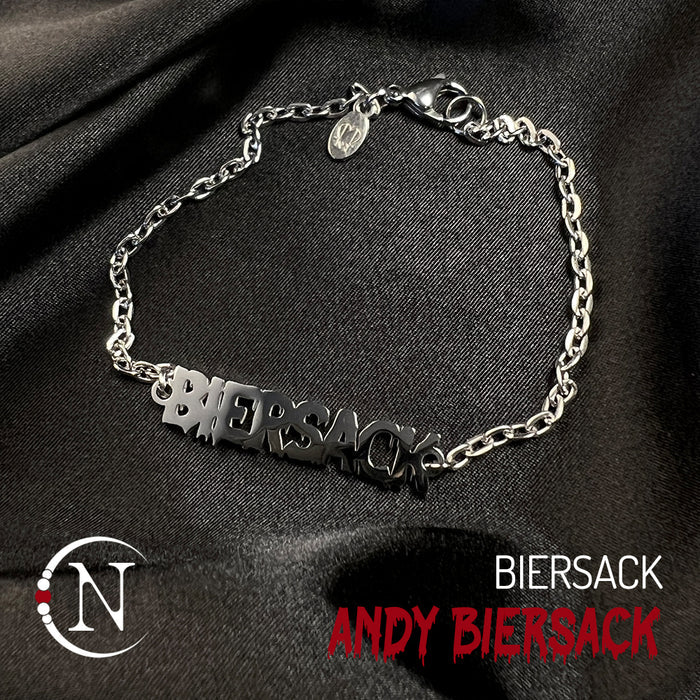 Chain Bracelet ~ Biersack Nameplate by Andy Biersack ~ Limited Edition ~ 35