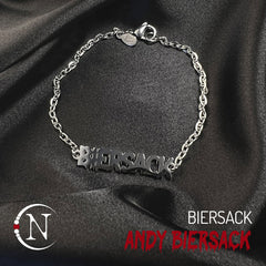 Chain Bracelet ~ Biersack Nameplate by Andy Biersack ~ Limited Edition ~ 35