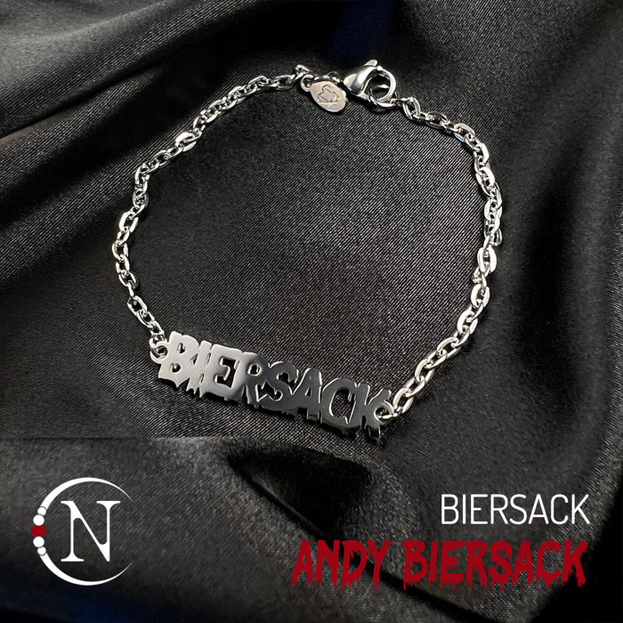 Chain Bracelet ~ Biersack Nameplate by Andy Biersack ~ Limited Edition ~ 35