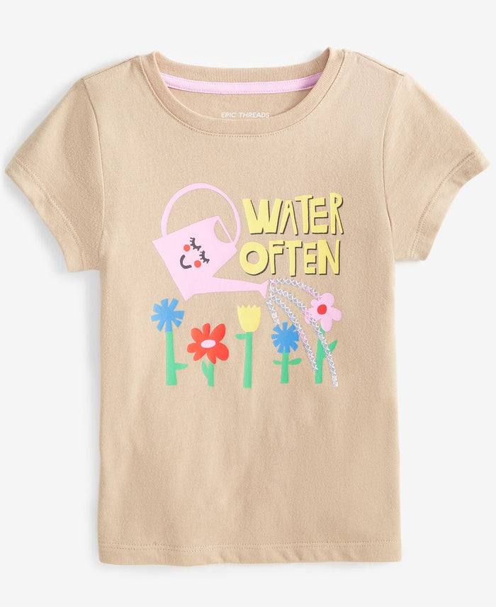 Epic Threads Toddler Girl Water Often Graphic T-Shirt