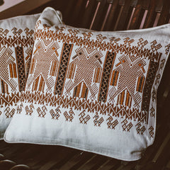 Handwoven Cushion Cover - Bicephalous Eagles