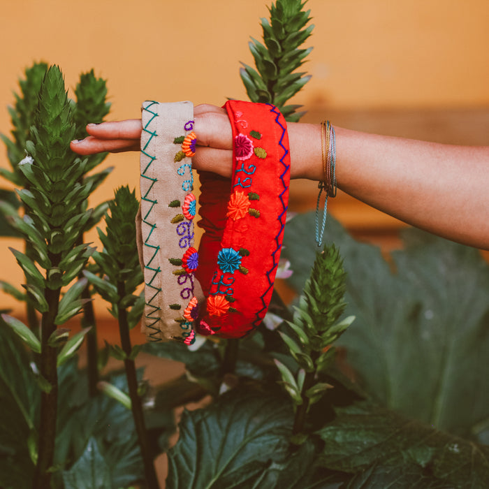 Handwoven Floral Headband