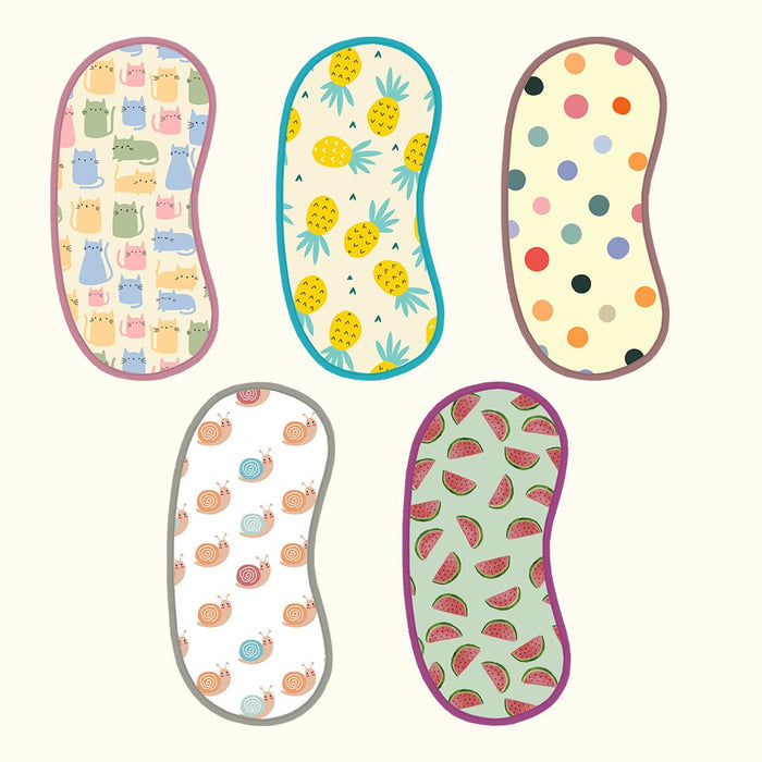 Happy Matty Baby Burp Sheet Large (Pack of 5)