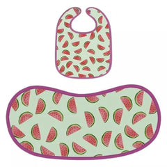 Happy Matty Watermelon Print Bib & Burp Sheet Large