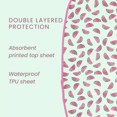 Happy Matty Double-Layer Waterproof Baby Bib with Absorbent Top Layer and TPU Protection