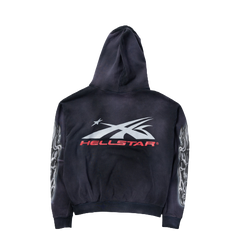 Hellstar Studios Airbrushed Skull Hoodie New