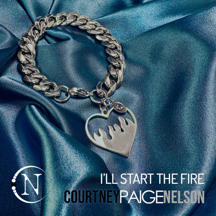 I'll Start The Fire Chain Bracelet by Courtney Paige Nelson