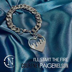 I'll Start The Fire Chain Bracelet by Courtney Paige Nelson