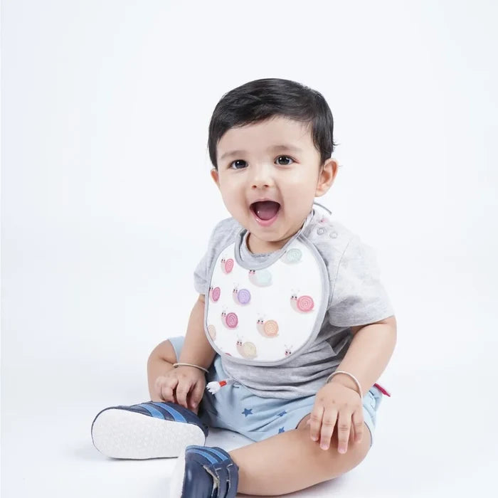 Snail Print Baby Bibs
