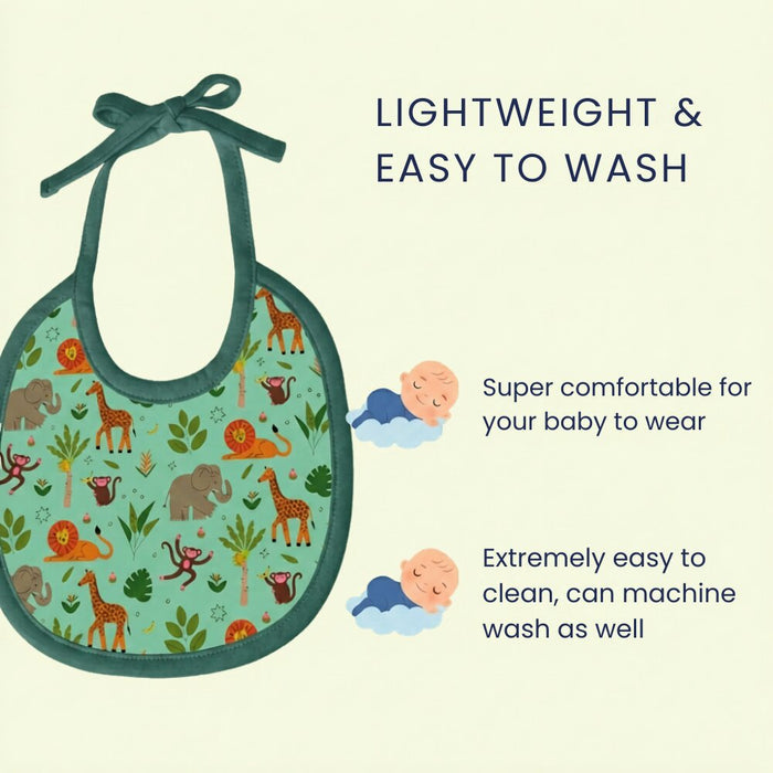 Lightweight and Travel-Friendly Happy Matty Baby Bibs Pack of 3