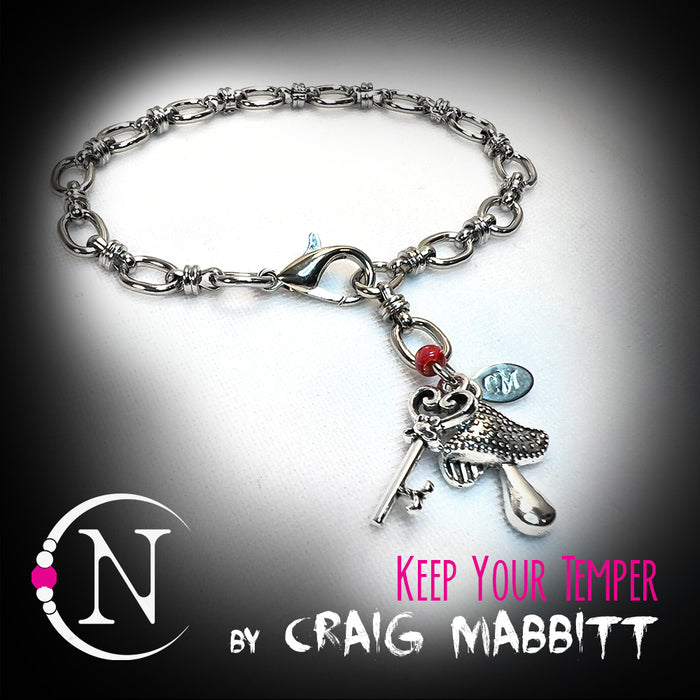 Keep Your Temper Chain Bracelet by Craig Mabbitt