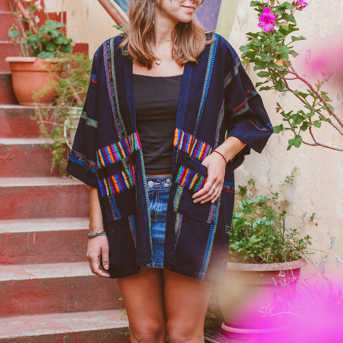 Kimono - Multicolor Stripes
