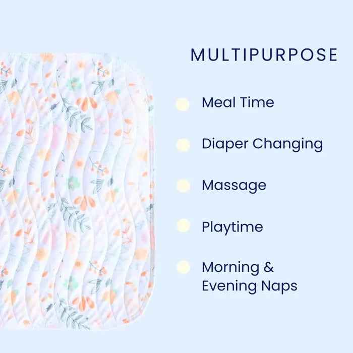 Premium Multipurpose Baby Mat for Feeding, Diaper Changes & Playtime