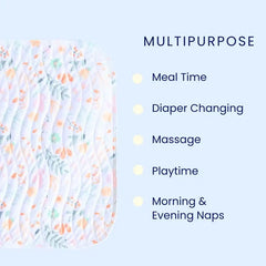 Premium Multipurpose Baby Mat for Feeding, Diaper Changes & Playtime