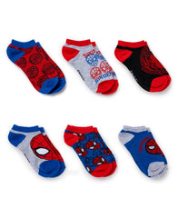 Marvel Little & Big Boys Low Rise Socks, Pack of 6