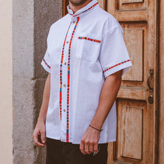 Men’s Shirt -  Mandarin Collar