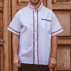 Men’s Shirt -  Mandarin Collar
