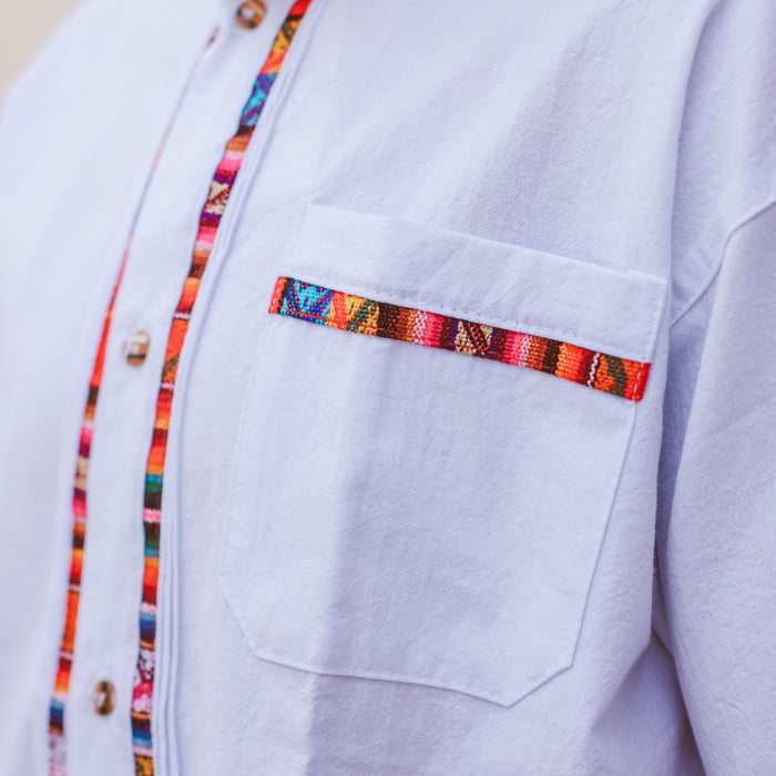 Men’s Shirt -  Mandarin Collar