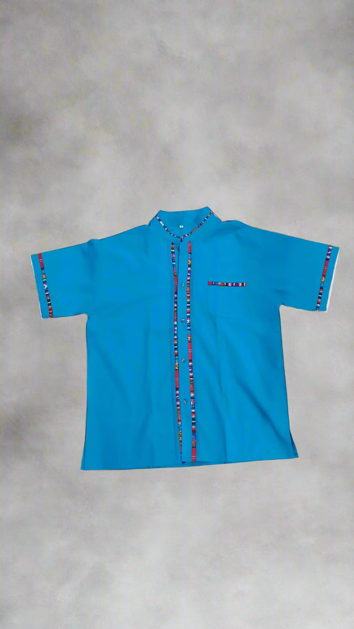 Men’s Shirt -  Mandarin Collar