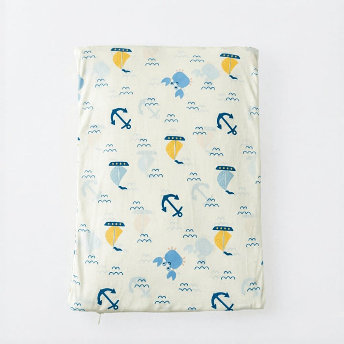 Happy Matty Nautical Print Full-Size Wedge Pillow