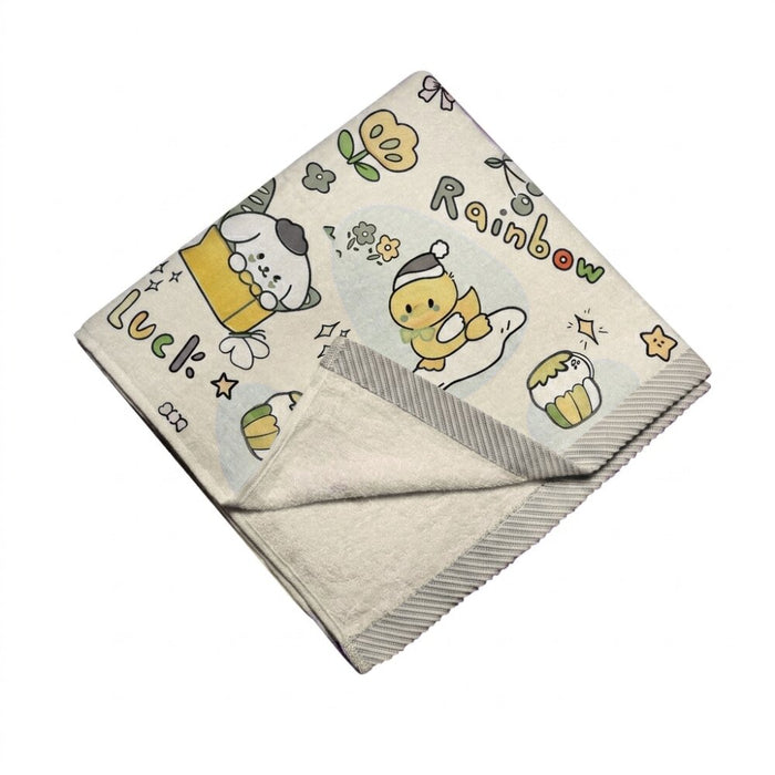 Peach Printed Towel