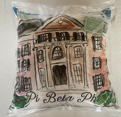 Pi Beta Phi Watercolor House Pillow