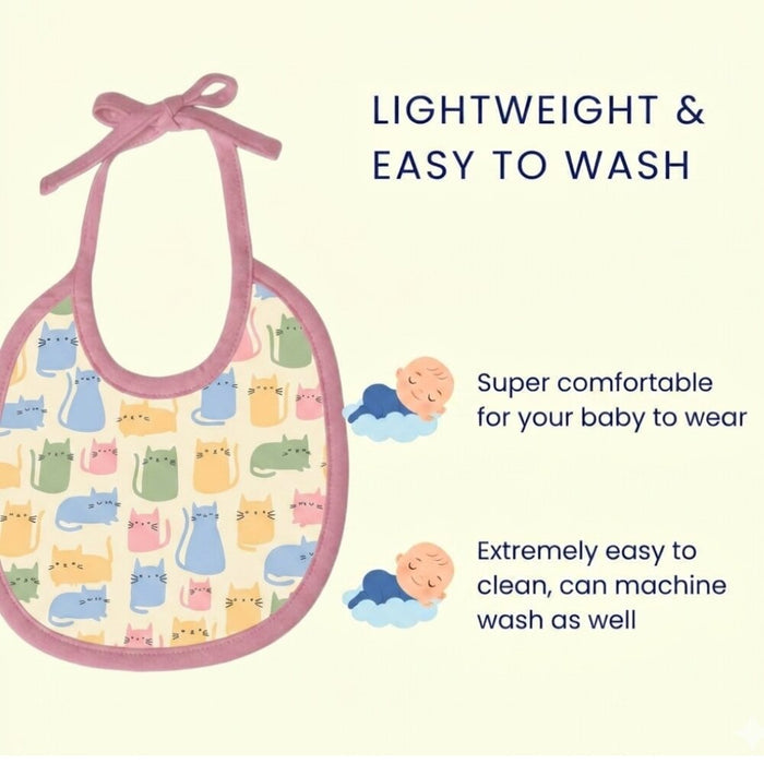 Happy Matty Lightweight Baby Bib for Comfortable Everyday Feeding