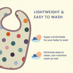 Happy Matty Lightweight Baby Bib with Easy Wash Feature for Babies