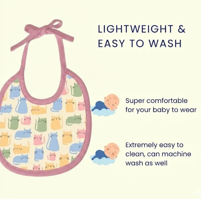 Happy Matty Lightweight Baby Bib for Comfortable Everyday Feeding