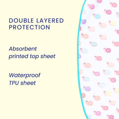 Polka Dots, Snail & Cat Print Burp Sheet Large (Pack of 3)