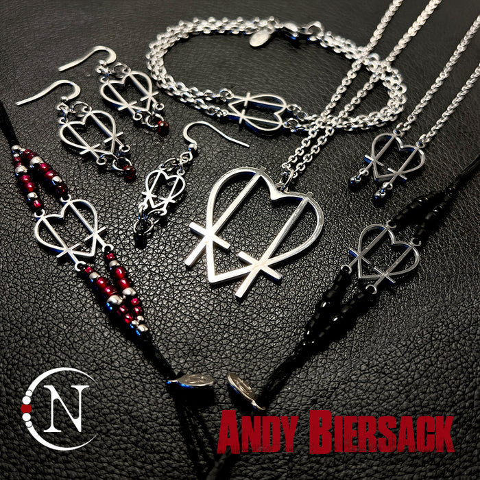 Red New Size ~ "Andy Mark" NTIO Bracelet by Andy Biersack