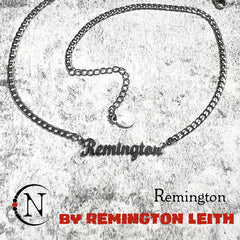 Remington Nameplate Necklace by Remington Leith ~ LIMITED EDITION PRE-ORDER