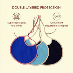 Royal Blue + Firoza + Dark Blue - Absorbent (Pack of 3) | Medium