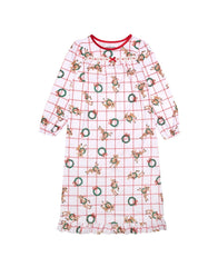 Rudolph Girls' Holiday Sibling Sleep Granny Gown